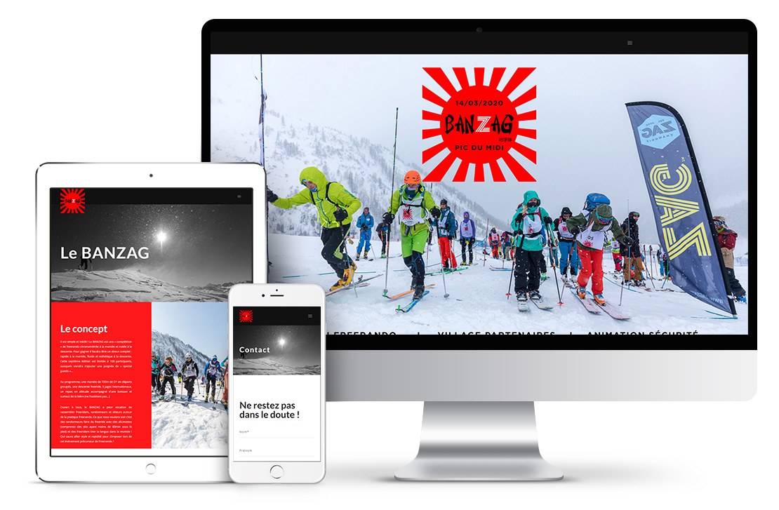 Création d'un site internet pour un événement ski